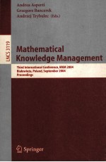 Mathematical Knowledge Management Third International Conference