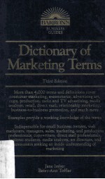 DICTIONARY OF MARKETING TERMS