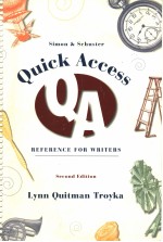 SIMON & SCHUSTER QUICK ACCESS REFERENCE FOR WRITERS  SECOND EDITION