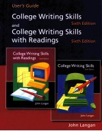 COLLEGE WRITING SKILLS AND COLLEGE WRITING SKILLS WITH READINGS  SIXTH EDITION