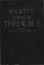 Roget's II the new thesaurus