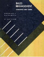 SALES MANAGEMENT Concepts and Cases THIRD EDITION