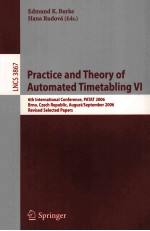 Practice and Theory of Automated Timetabling VI 6th International Conference