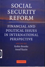 SOCIAL SECURITY REFORM FINANCIAL AND POLITICAL ISSUES IN INTERNATIONAL PERSPECTIVE