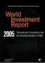 World Investment Report 2005 Transnational Corporations and the Internationalzation of R&D