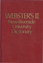 Webster's II new Riverside university dictionary