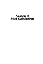 ANALYSIS OF FOOD CARBOHYDRATE