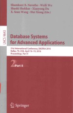 DATABASE SYSTEMS FOR ADVANCED APPLICATIONS