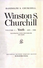 WINSTON S.CHURCHILL VOLUME 1 YOUTH  1874-1900