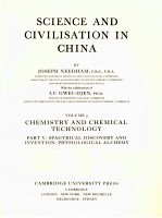 SCIENCE AND CIVILISATION IN CHINA VOLUME 5 PART 5 SECTION 33 CONTINUED