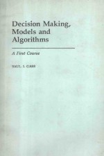 DECISION MAKING MODELS AND ALGORITHMS