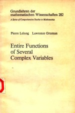 ENTIRE FUNCTIONS OF COMPLEX VARIABLES