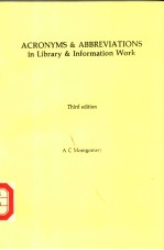 ACRONYMS & ABBREVIATIONS IN LIBRARY & INFORMATION WORK  THIRD EDITION