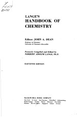 LANGE'S HANDBOOK OF CHEMISTRY