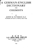 A GERMAN ENGLISH DICTIONARY FOR CHEMISTS