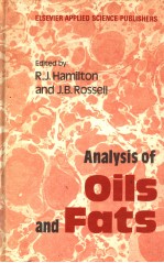 ANALYSIS OF OILS AND FATS