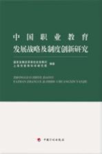 中国职业教育发展战略及制度创新研究