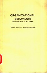 ORGANIZATIONAL BEHAVIOUR AN INTRODUCTORY TEXT