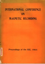 INTERNATIONAL CONFERENCE ON MAGNETIC RECORDING