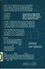 HANDBOOK OF ELECTRONIC METERS  THEORY AND APPLICATION