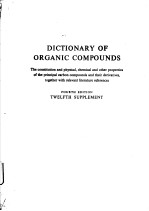 DICTIONARY OF ORGANIC COMPOUNDS