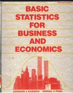 BASIC STATISTICS FOR BUSINESS AND ECONOMICS SECOND EDITION