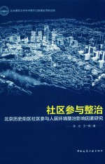 社区参与整治  北京历史街区社区参与人居环境整治影响因素研究