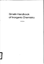 GMELIN HANDBOOK OF INORGANIC CHEMISTRY 8TH EDITION W TUNGSTEN SUPPLEMENT VOLUME B5 SYSTEM NUMBER 60