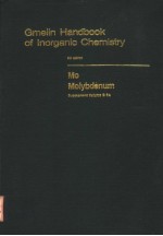 CMELIN HANDBOOK OF INORGANIC CHEMISTRY  8TH EDITION  MO MOLYBDENUM  SUPPLEMENT VOLUME B 3A SYSTEM NU