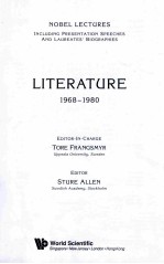 NOBEL LECTURES IN LITERATURE 1968-1980