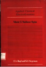 APPLIED CLASSICAL ELECTRODYNAMICS VOLUME 2:NONLINEAR OPTICS