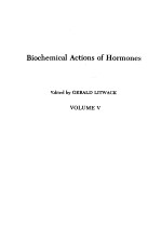 BIOCHEMICAL ACTIONS OF HORMONES  VOLUME 5