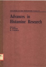 ADVANCES IN THE BIOSCIENCES VOLUME 33  ADVANCES IN HISTAMINE RESEARCH