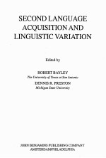 SECOND LANGUAGE ACQUISITION AND LINGUISTIC VARIATION