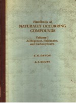 HANDBOOK OF NATURALLY OCCURRING COMPOUNDS VOLUME 1