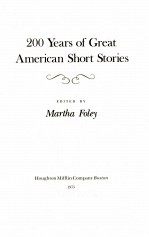 200 YEARS OF GREAT AMERICAN SHORT STORIES