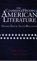 THE CAMBRIDGE HISTORY OF AMERICAN LITERATURE VOLUME I 1590-1820