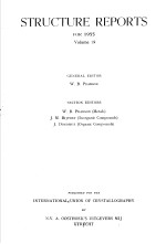 STRUCTURE REPORTS FOR 1955  VOLUME 19