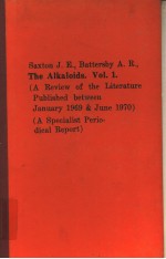 THE ALKALOIDS VOLUME 1