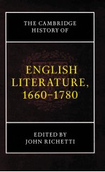 THE CAMBRIDGE HISTORY OF ENGLISH LITERATURE 1660-1780