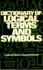 DICTIONARY OF LOGICAL TERMA AND SYMBOLS