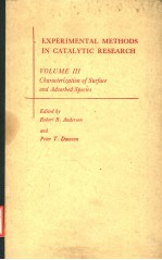 EXPERIMENTAL METHODS IN CATALYTIC RESEARCH  VOLUME 3