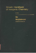 GMELIN HANDBOOK OF INORGANIC CHEMISTRY  8TH EDITION  MO MOLYBDENUM  SUPPLEMENT VOLUME A 2a SYSTEM NU