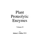 PLANT PROTEOLYTIC ENZYMES  VOLUME 2