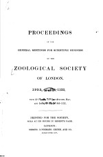 PROCEEDINGS OF THE GENERAL MEETINGS FOR SCIENTIFIC BUSINESS OF THE ZOOLOGICAL SOCIETY OF LONDON  PAR