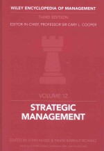 WILEY ENCYCLOPEDIA OF MANAGEMENT THIRD EDITION VOLUME 12 STRATEGIC MANAGEMENT