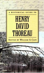 A HISTORICAL GUIDE TO HENRY DAVID THOREAU