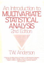 AN INTRODUCTION TO MULTIVARIATE STATISTICAL ANALYSIS  SECOND EDITION