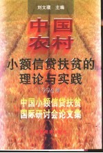 中国农村小额信贷扶贫的理论与实践  1996年中国小额信贷扶贫国际研讨会论文集