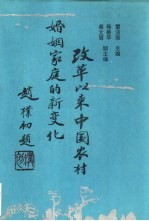 改革以来中国农村婚姻家庭的新变化  转型期中国农村婚姻家庭的变化